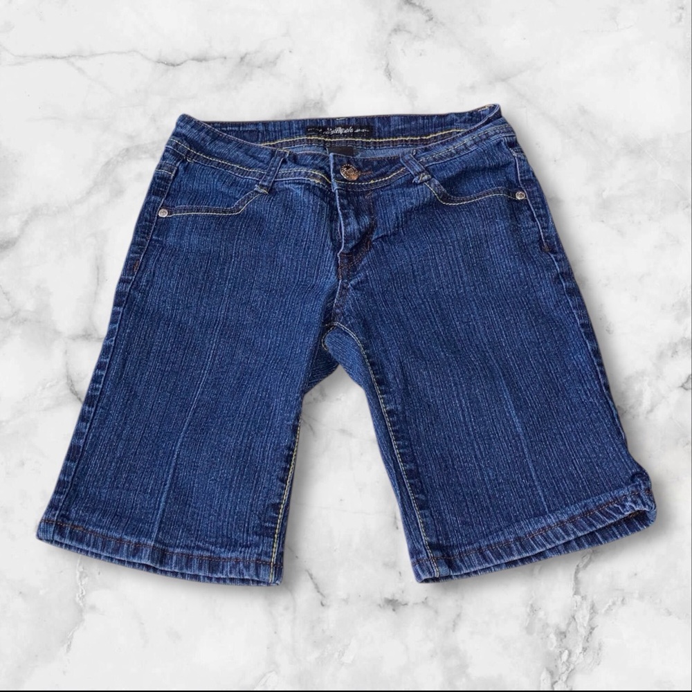 South Pole Womens Bermuda Denim Shorts Size 5